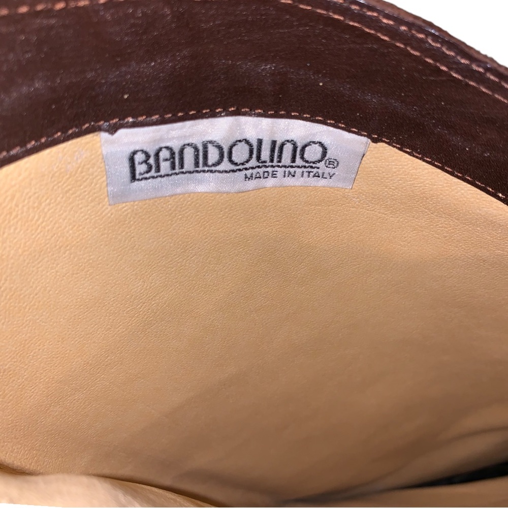 Bandolino Made In Italy Brown Upper Leather Boots, Size 8M - Picture 6 of 16